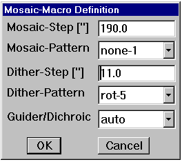 Mosiac-Macro definition window
